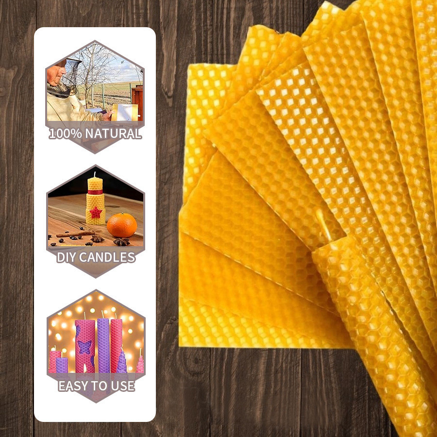 Scented Candle Luxury - 10/20/30pcs Natural Beeswax Sheets For Candle