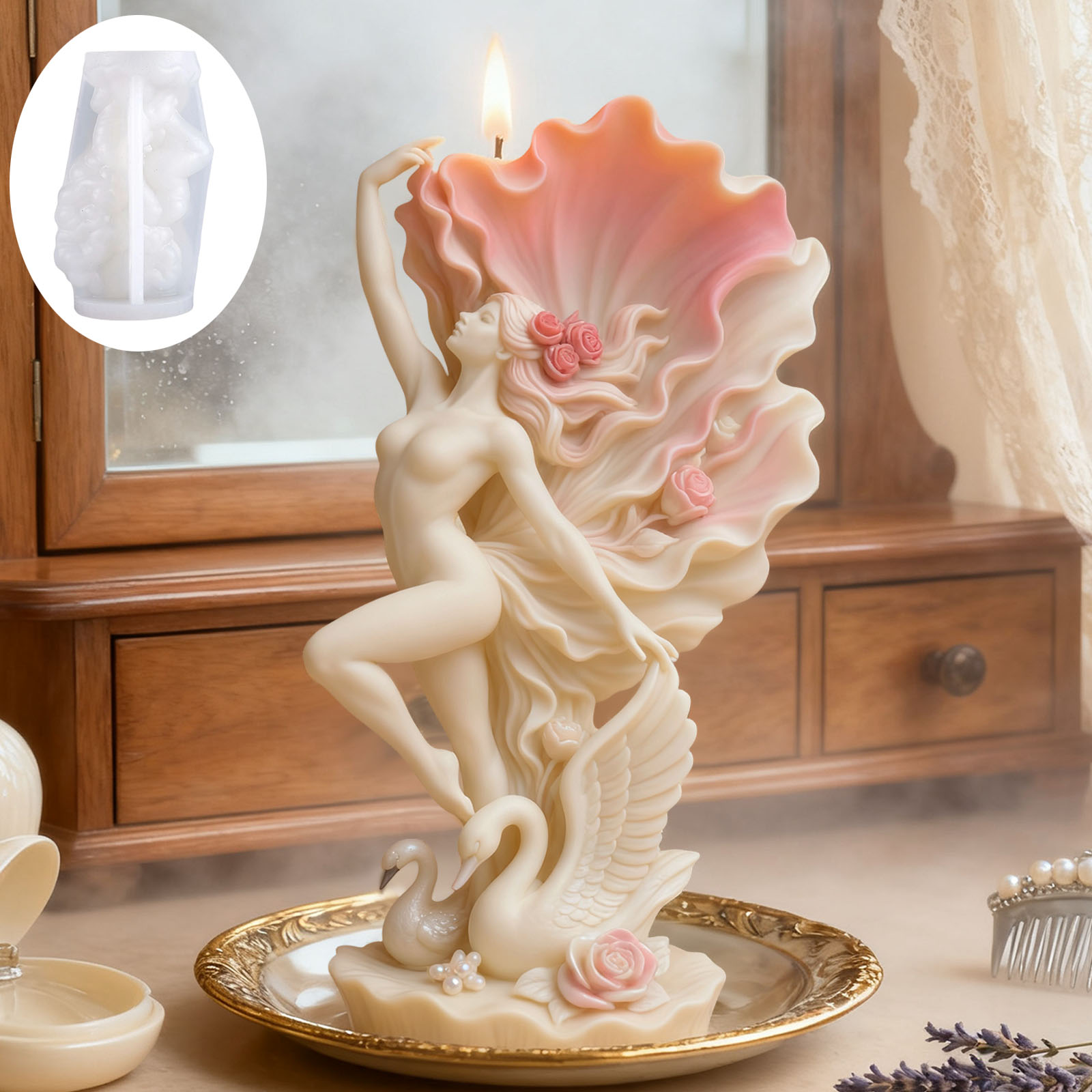 Elegant Swan Dancer Candle Mol - Scented Candle Luxury 评论和价格