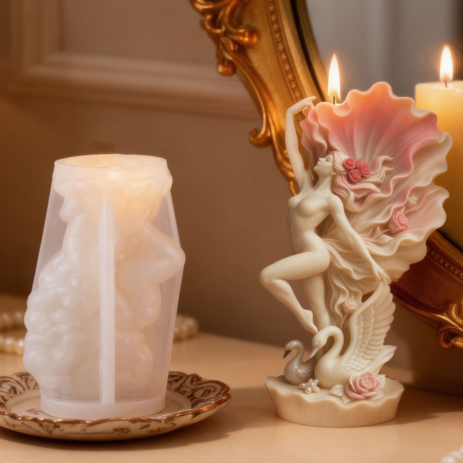 Elegant Swan Dancer Candle Mol - Scented Candle Luxury 评论和价格