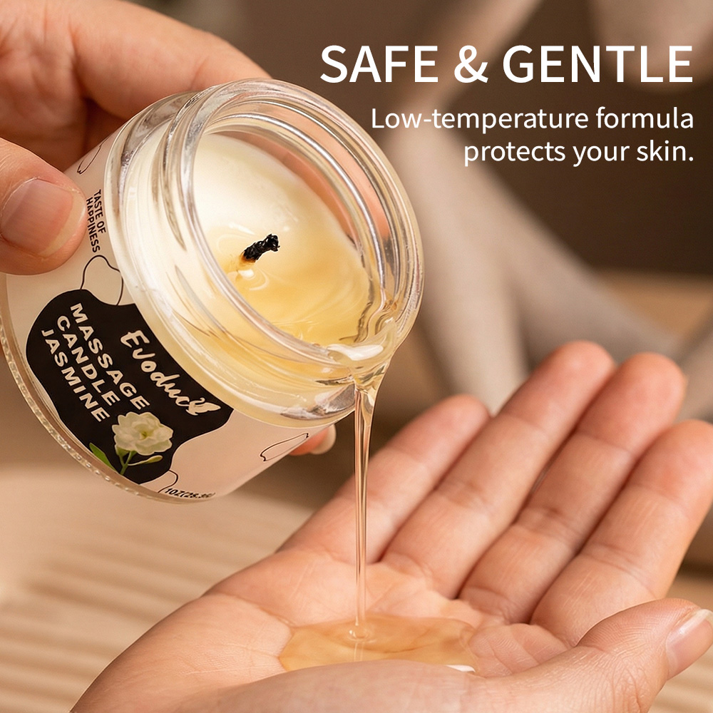 Massage Oil Candle Jasmine Soy - Scented Candle Luxury 评论和价格
