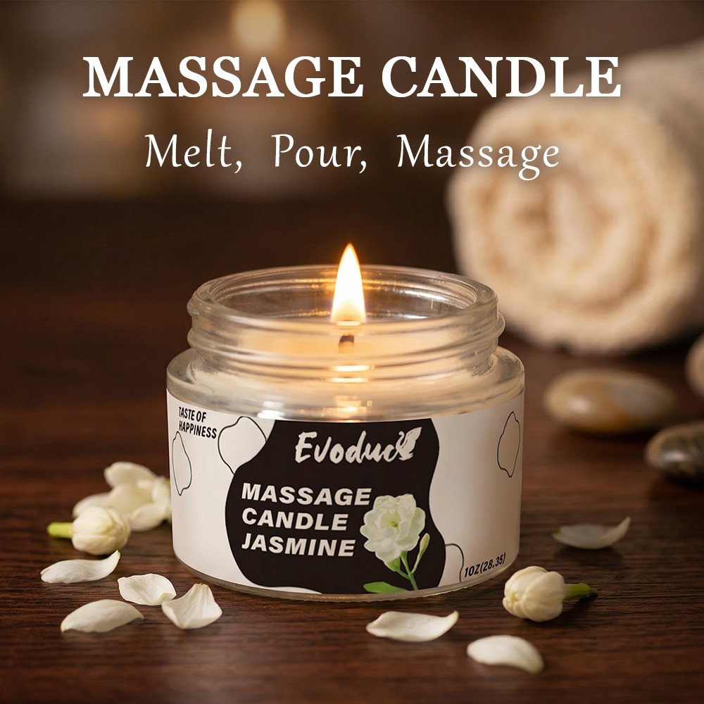 Massage Oil Candle Jasmine Soy - Scented Candle Luxury 评论和价格