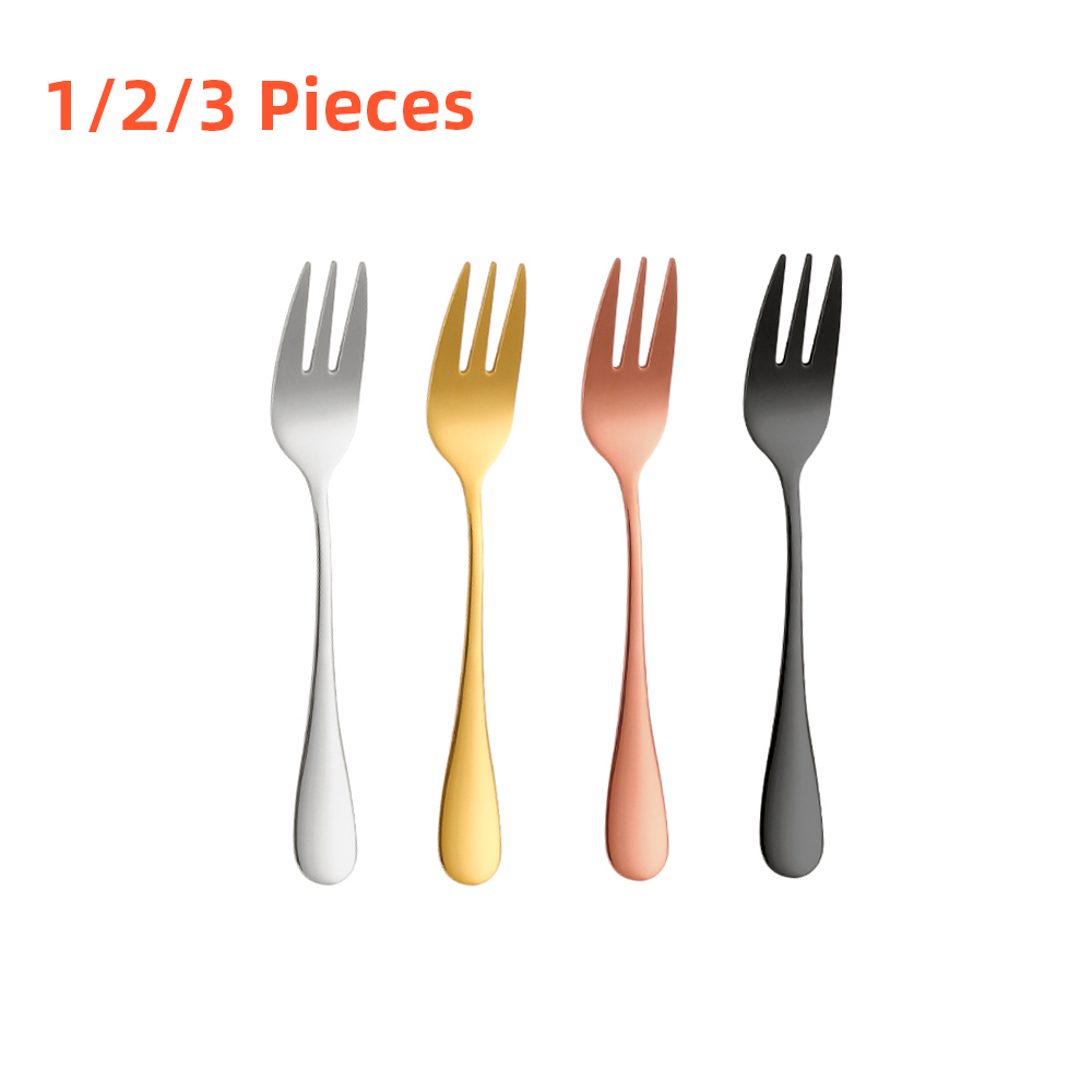 1/2/3 Pieces Gold Fruit Fork S - Gold Plated Cutlery 评论和价格