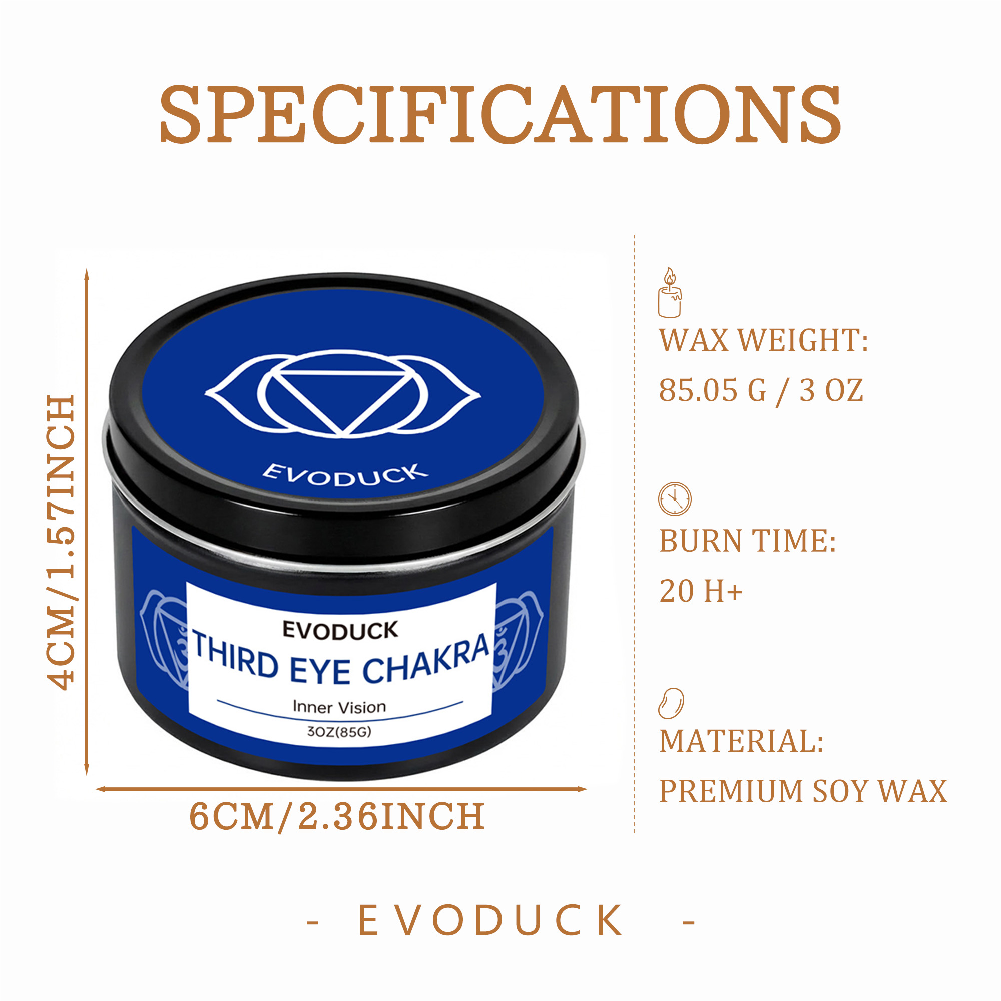 EVODUCK 7 Chakra Candle Gift S - Scented Candle Luxury 评论和价格
