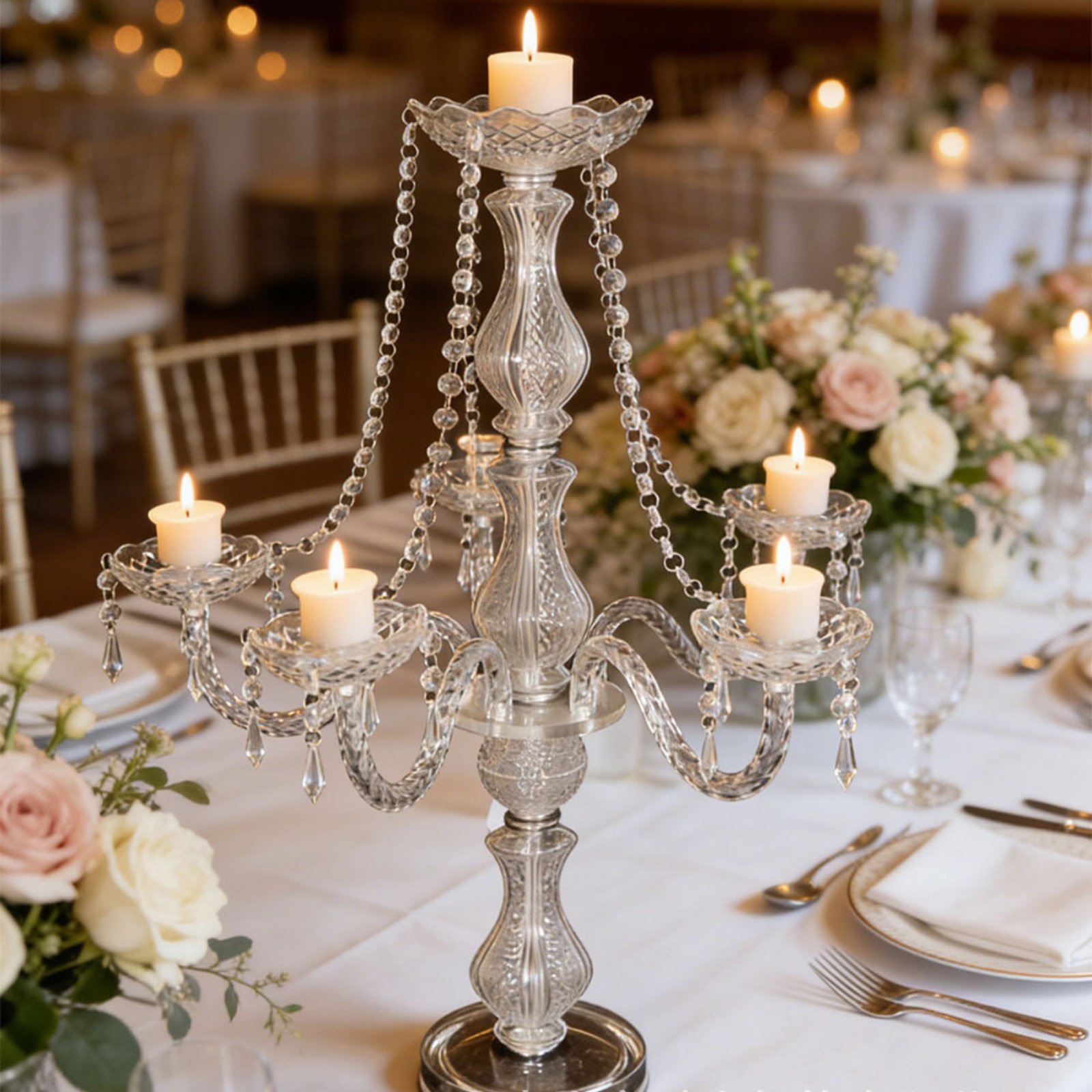 Crystal Candelabra Elegant Wed - Scented Candle Luxury 评论和价格