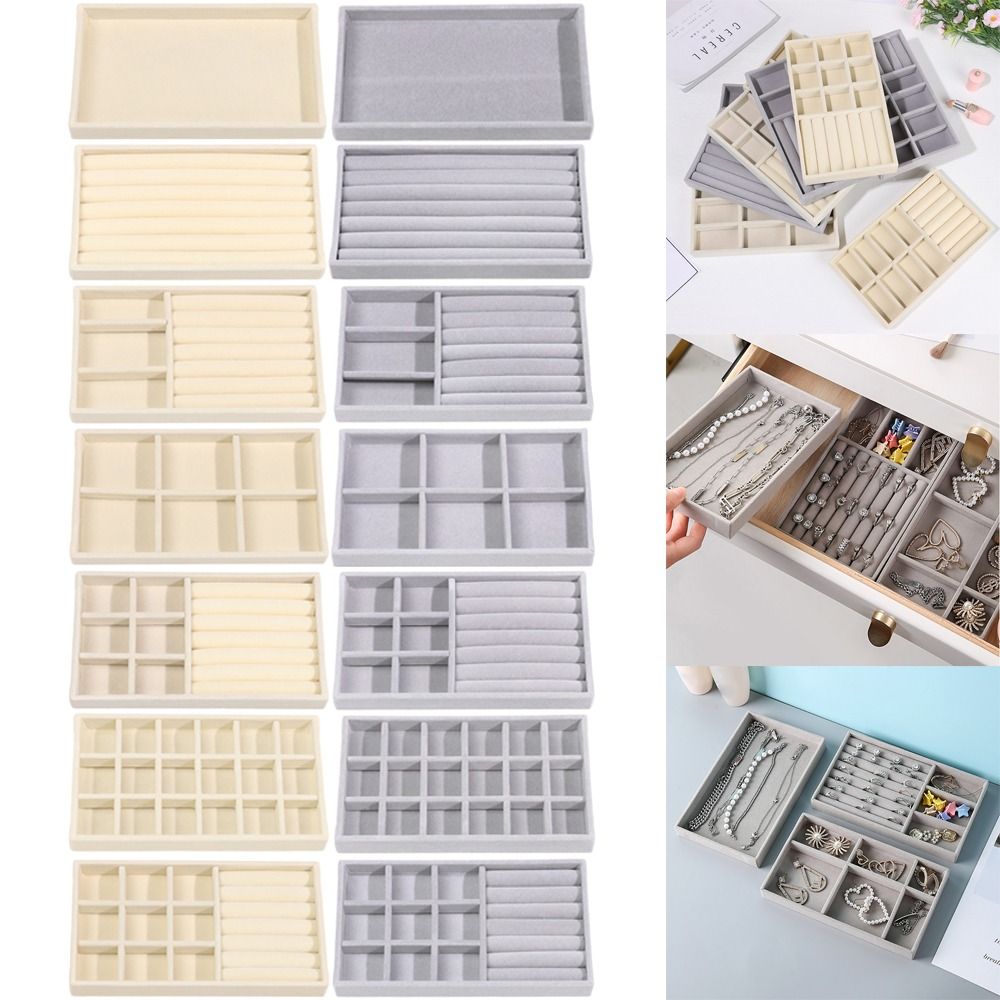 Organizer Box Stackable Velvet - Velvet Jewelry Box 评论和价格