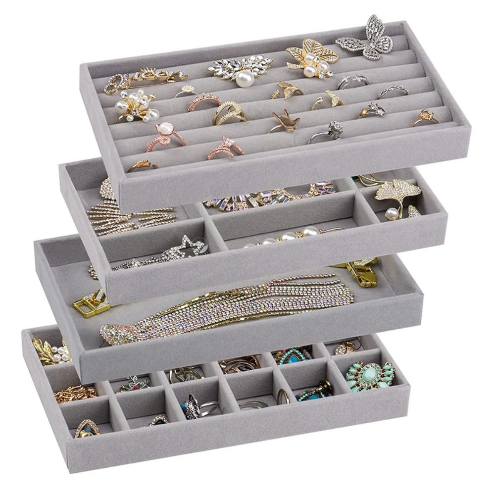 Organizer Box Stackable Velvet - Velvet Jewelry Box 评论和价格
